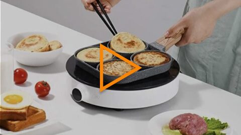 Сковорода для жарки с четырьмя секциями